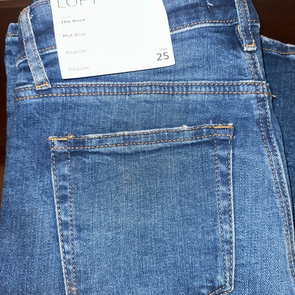 LOFT Women's Denim Blue Boot Cut Jeans